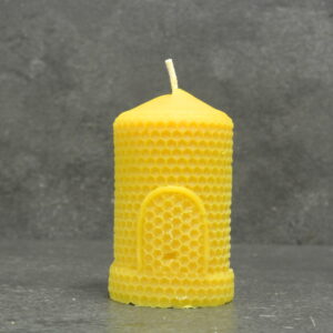 Stumpenkerze- Wabe- Bienenkorb  110 mm x 55 mm