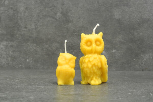 Kerze- Eule groß 90 mm x 35 mm